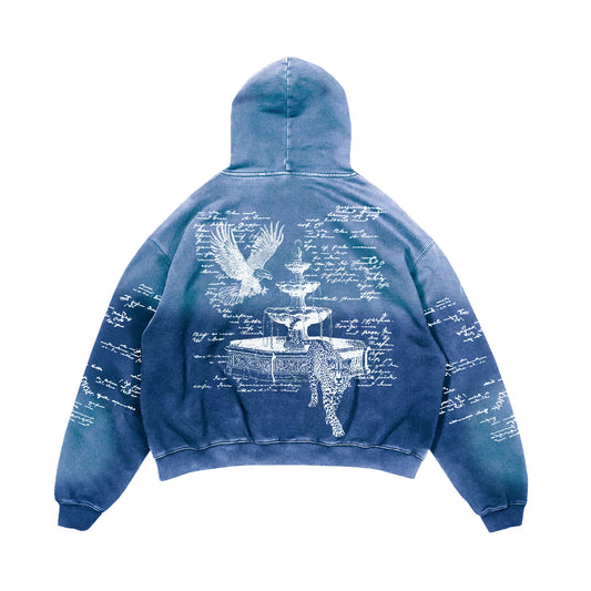 MANUSCRIPT HOODIE (SKY BLUE)