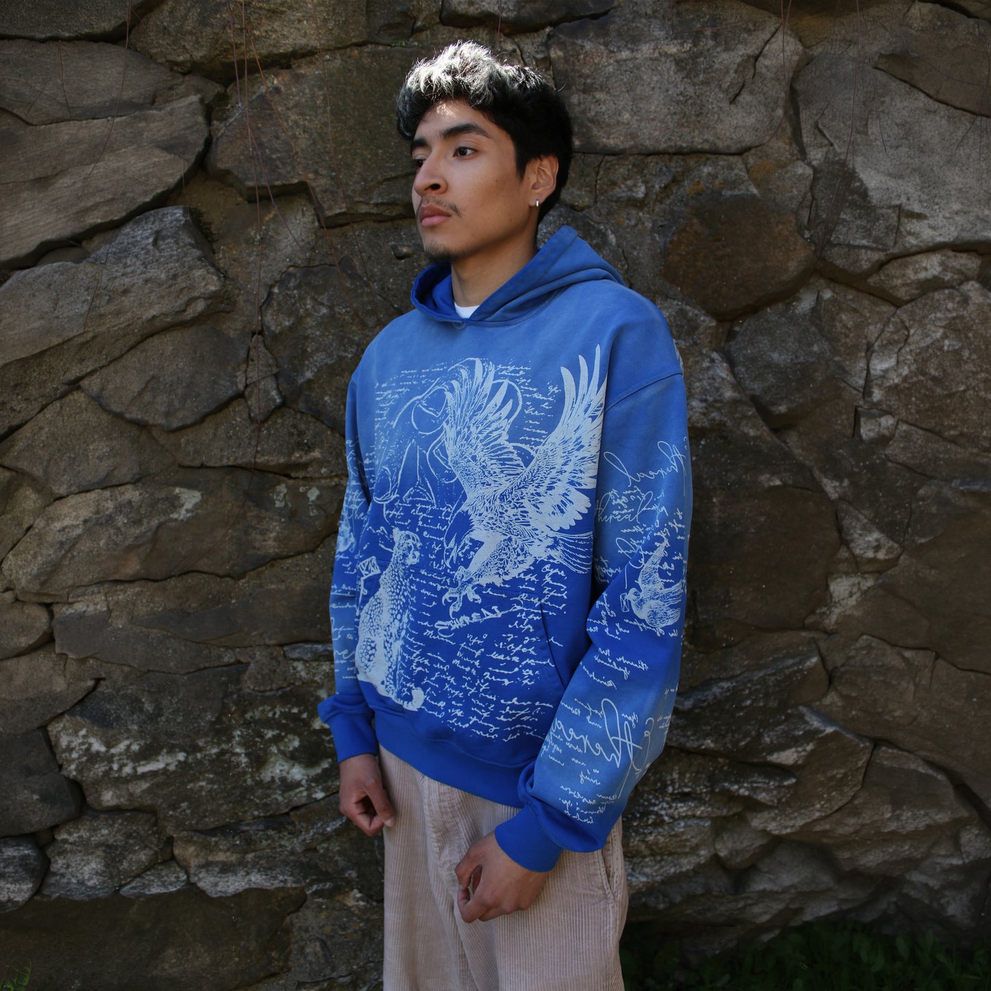 MANUSCRIPT HOODIE (SKY BLUE)