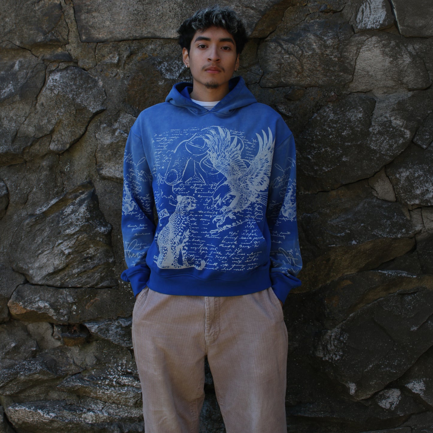 MANUSCRIPT HOODIE (SKY BLUE)