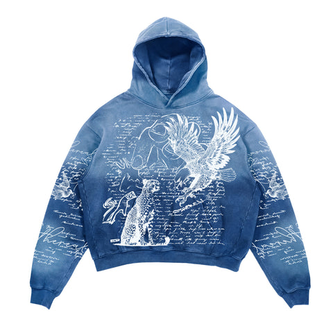 MANUSCRIPT HOODIE (SKY BLUE)