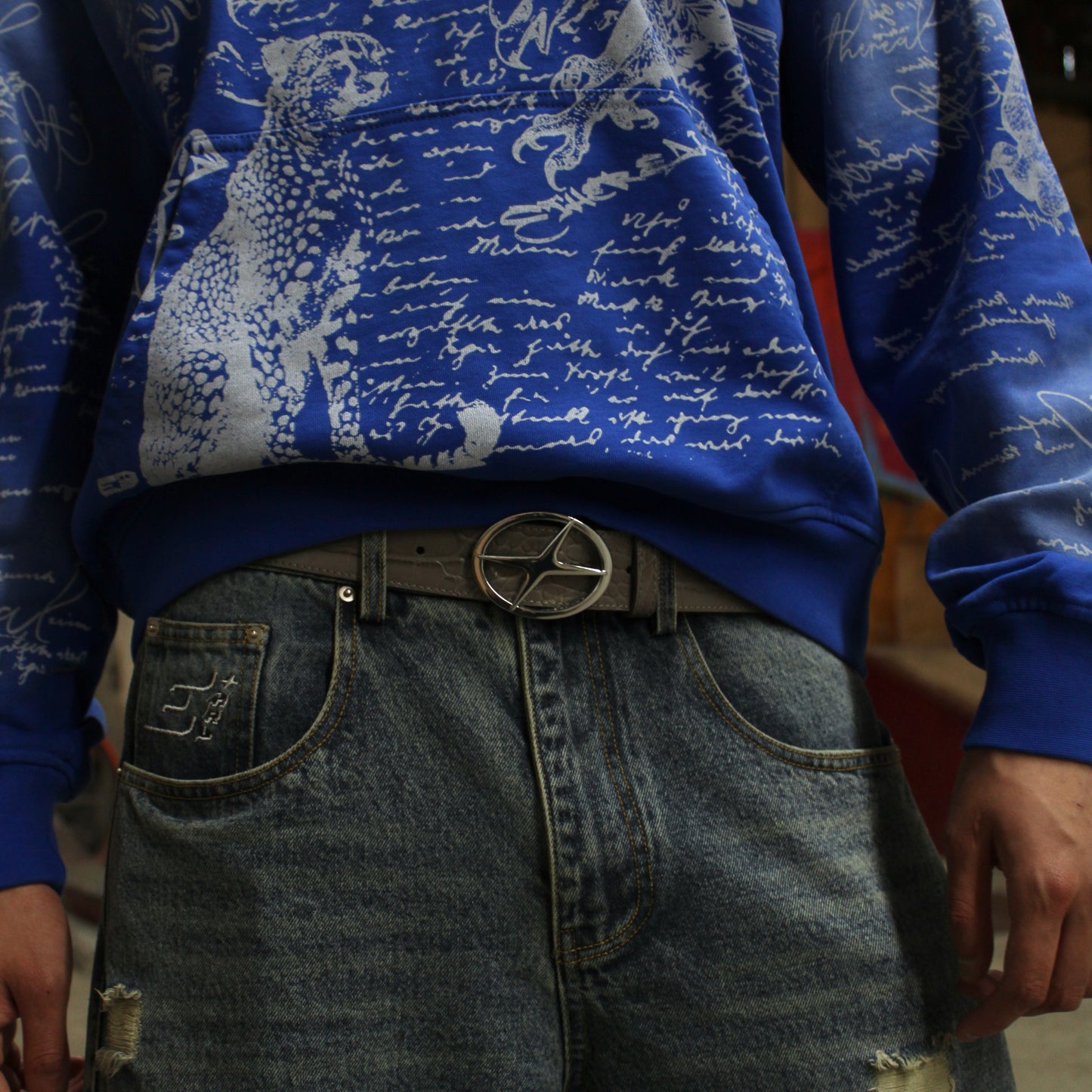 CROCODILE STAR BELT